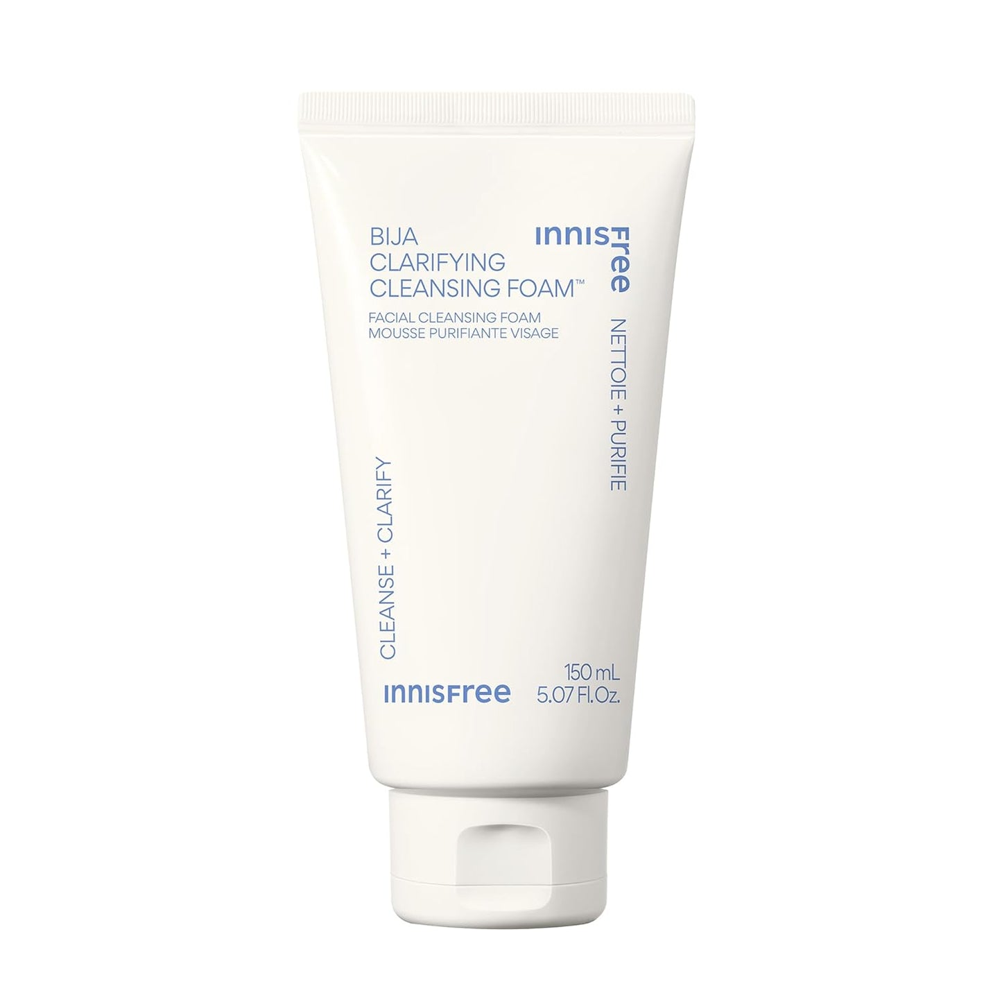 Bija Clarifying Foam Cleanser with Salicylic Acid & Castor Oil, Korean Skincare, Gentle Face Wash, Sulfate-Free Formula