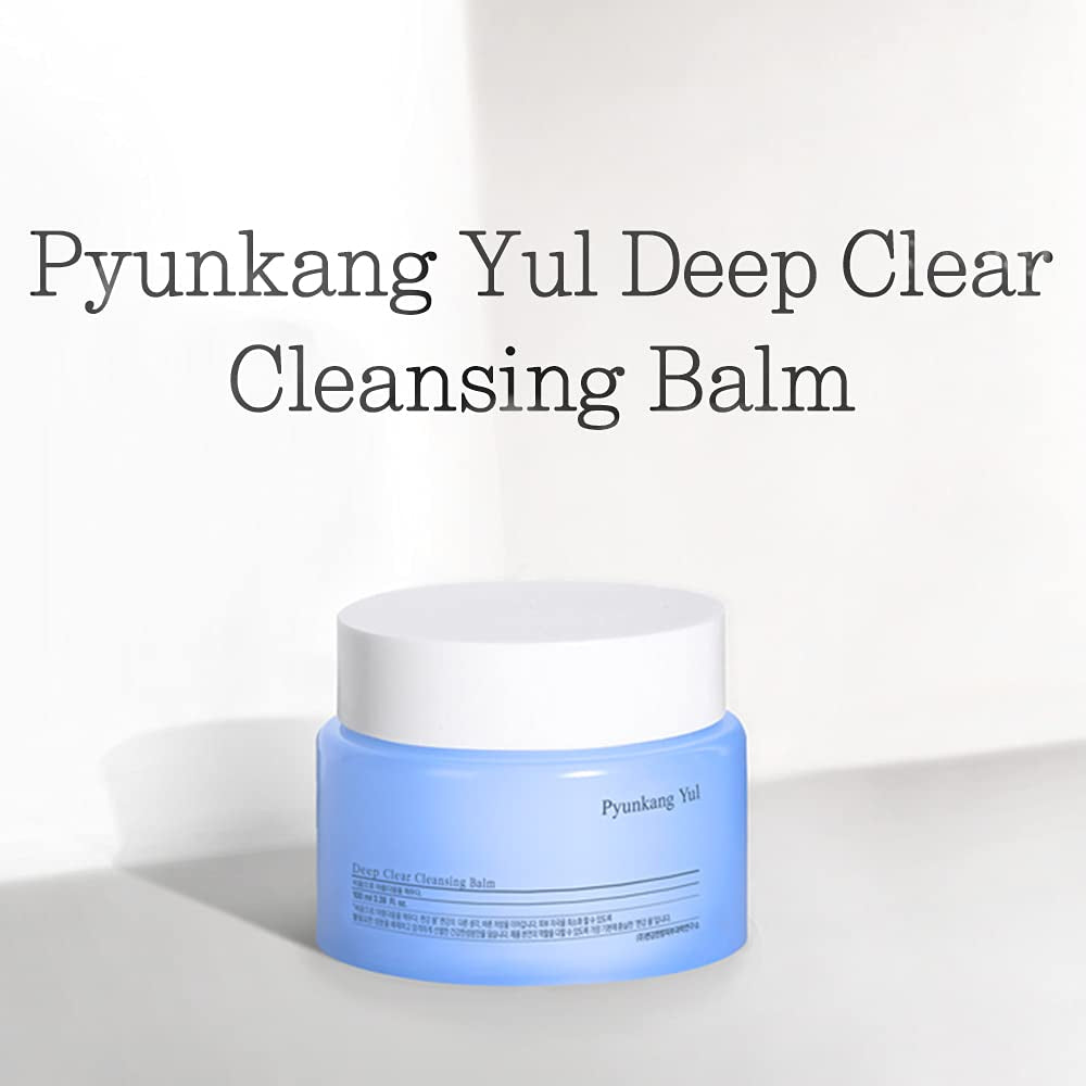 PKY Deep Clear Cleansing Balm, All in One Facial Cleanser for Heavy Makeup Removal, Moisturized Finish with Plant Based Oil, Korean Skincare (3.38 Fl.Oz, 100Ml)