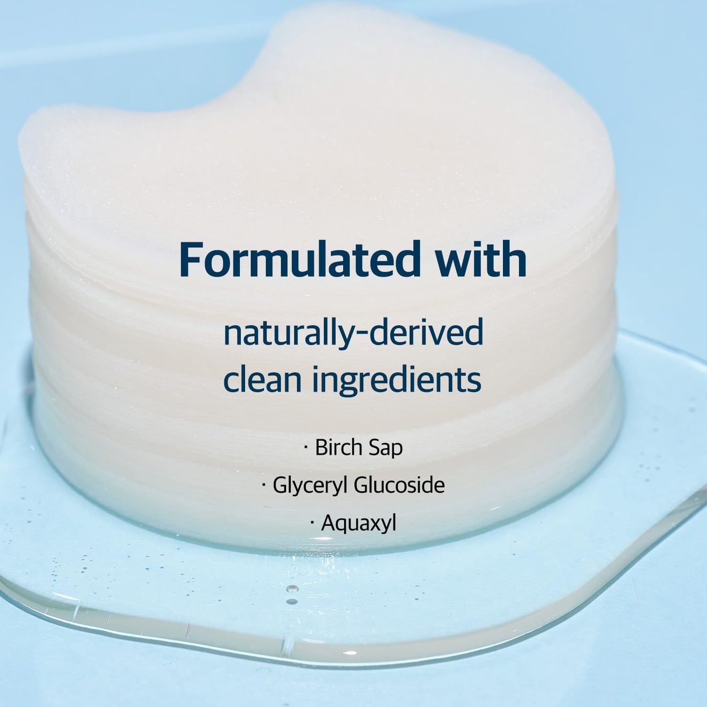Birch Juice Moisturizing Pad 80Pcs, Hydrating and Soothing Facial Pads, Triple-Layer Toner Pads with Birch Sap and Hyaluronic Acid, Cooling for Sensitive Skin, Non-Sticky, Korean Skin Care