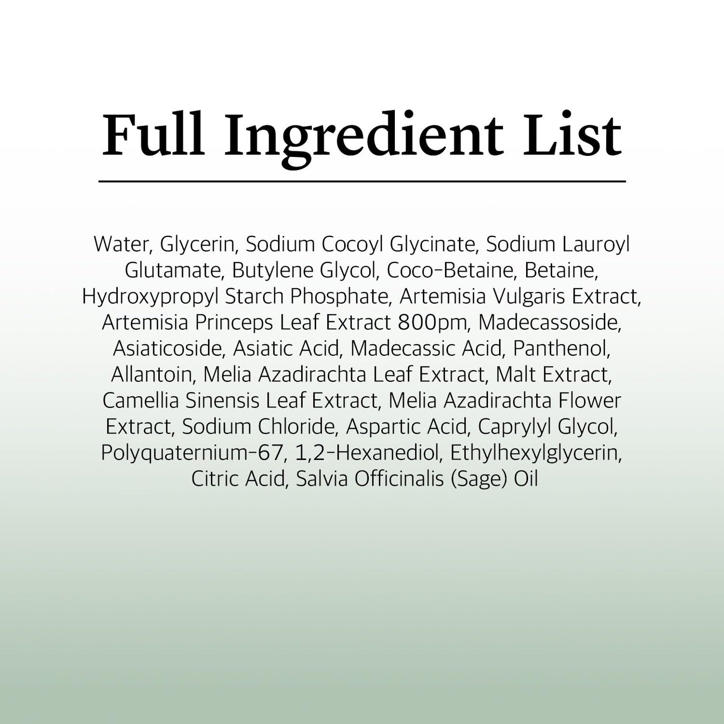 Mugwort Calming Cleanser | Cleanse and Calm Simultaneously, Formulated with 4-CICA, Soothing, Low Ph, Moisturizing, Cream Type Cleanser (5.07 Fl.Oz)