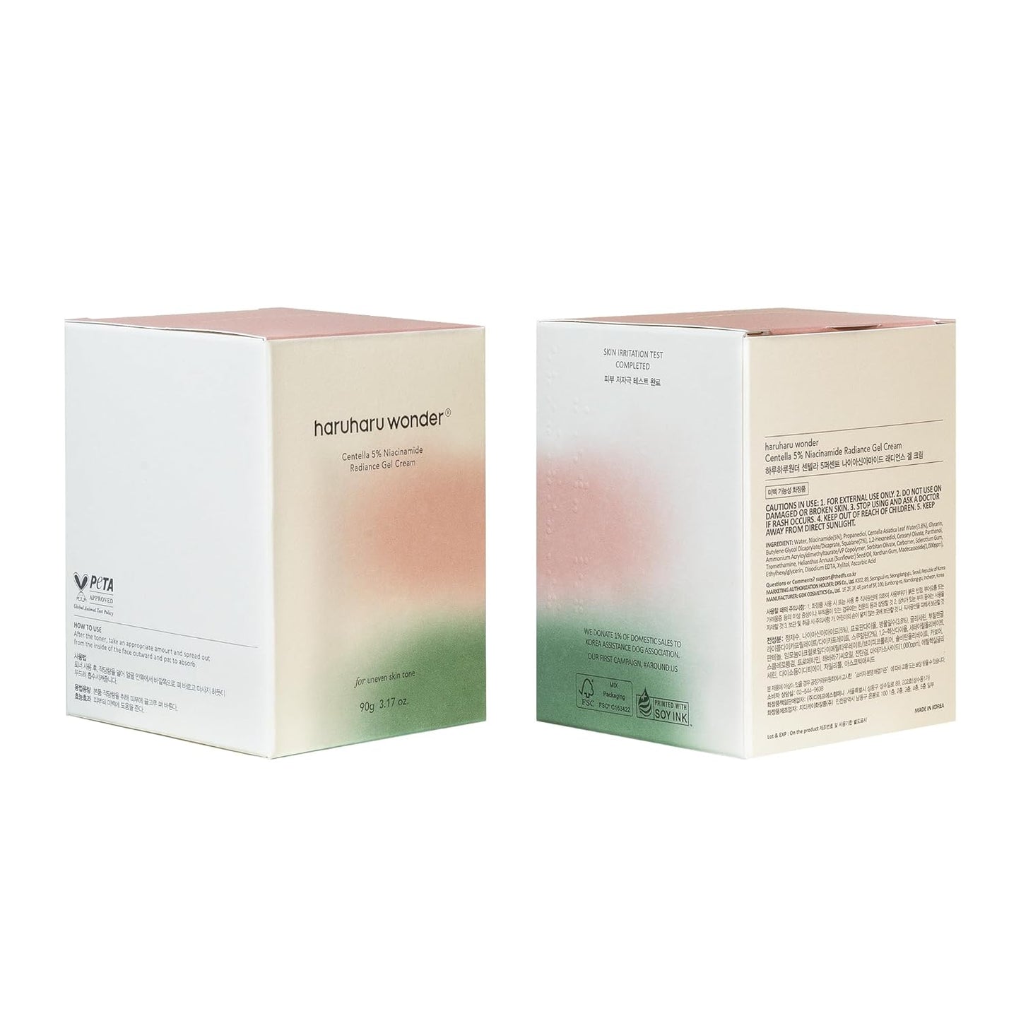 Wonder Centella 5% Niacinamide Radiance Gel Cream, Hydrating & Soothing, Ultra-Lightweight, Improves Skin Tone, Pore Minimizer, Oil Control, for All Skin Types, 3.17 Fl. Oz