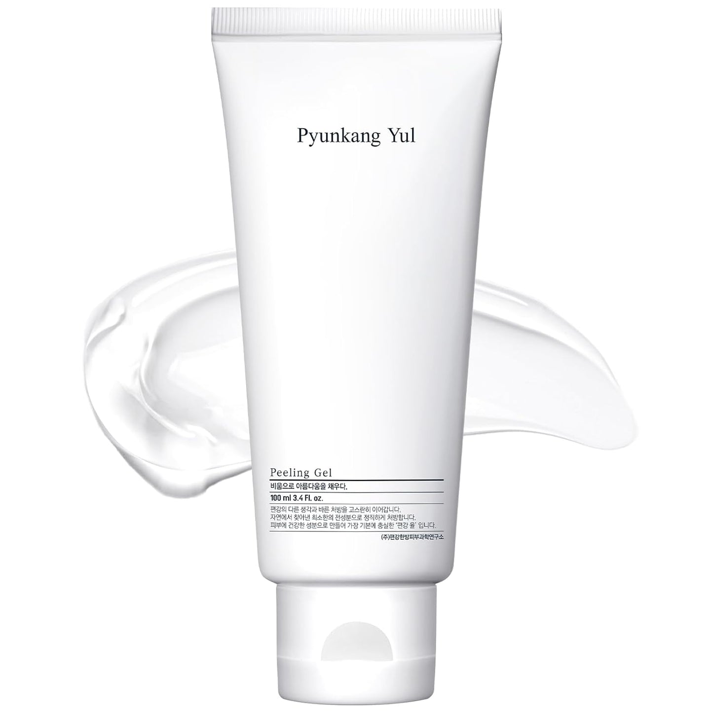 PKY Peeling Gel with Immediate Visible Effect, Mild and Smooth Face Scrub with Papaya and AHA, Zero-Irritation, Korean Skincare (3.4 Fl.Oz, 100Ml)