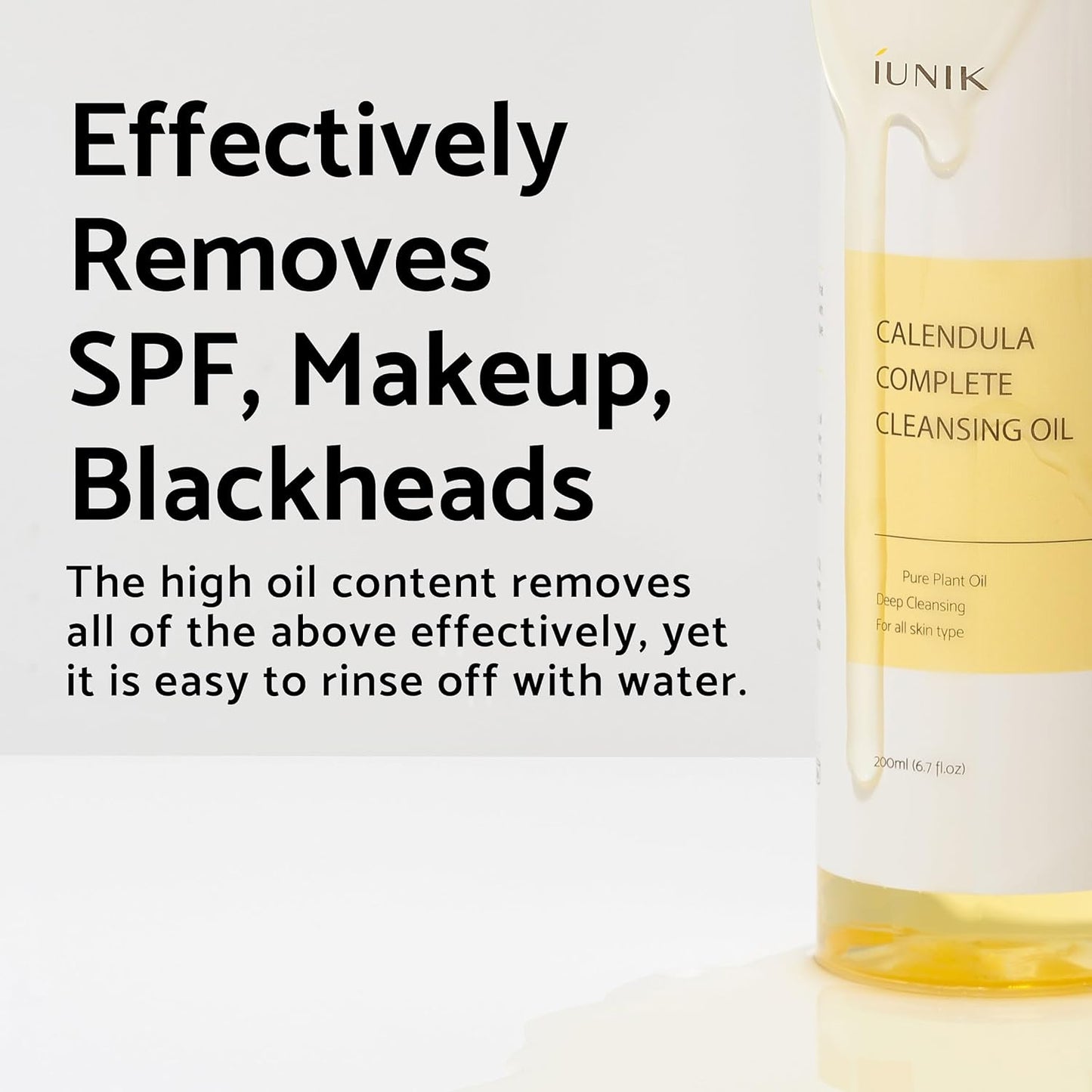 Calendula & Jojoba Oil-Infused Vegan Cleansing Oil โ Gentle Blackhead Melting & Makeup Remover Facial Cleanser W/Plant-Based Oils Korean Skincare