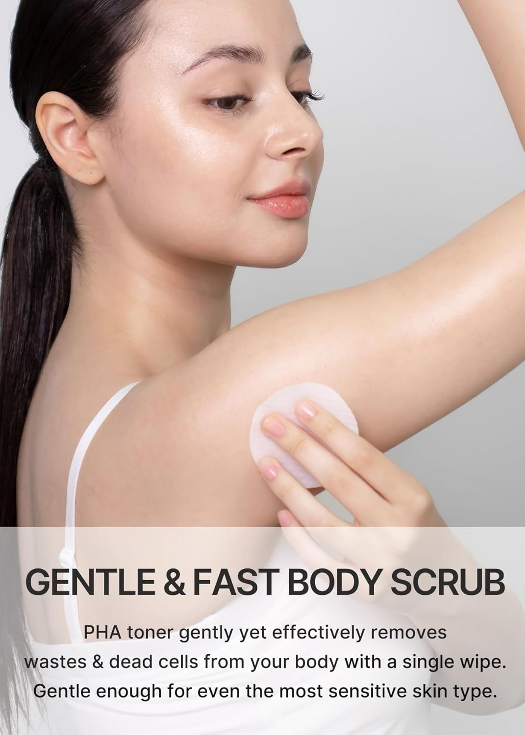 ONE STEP Body Brightening Pad | with Green Tea & White Truffle, for Armpit under Arm, Knee & Elbow, Dark Spot & Skin Pigmentation, Exfoliating, Hydrating Body Scrub,110Ml (60 Pads)