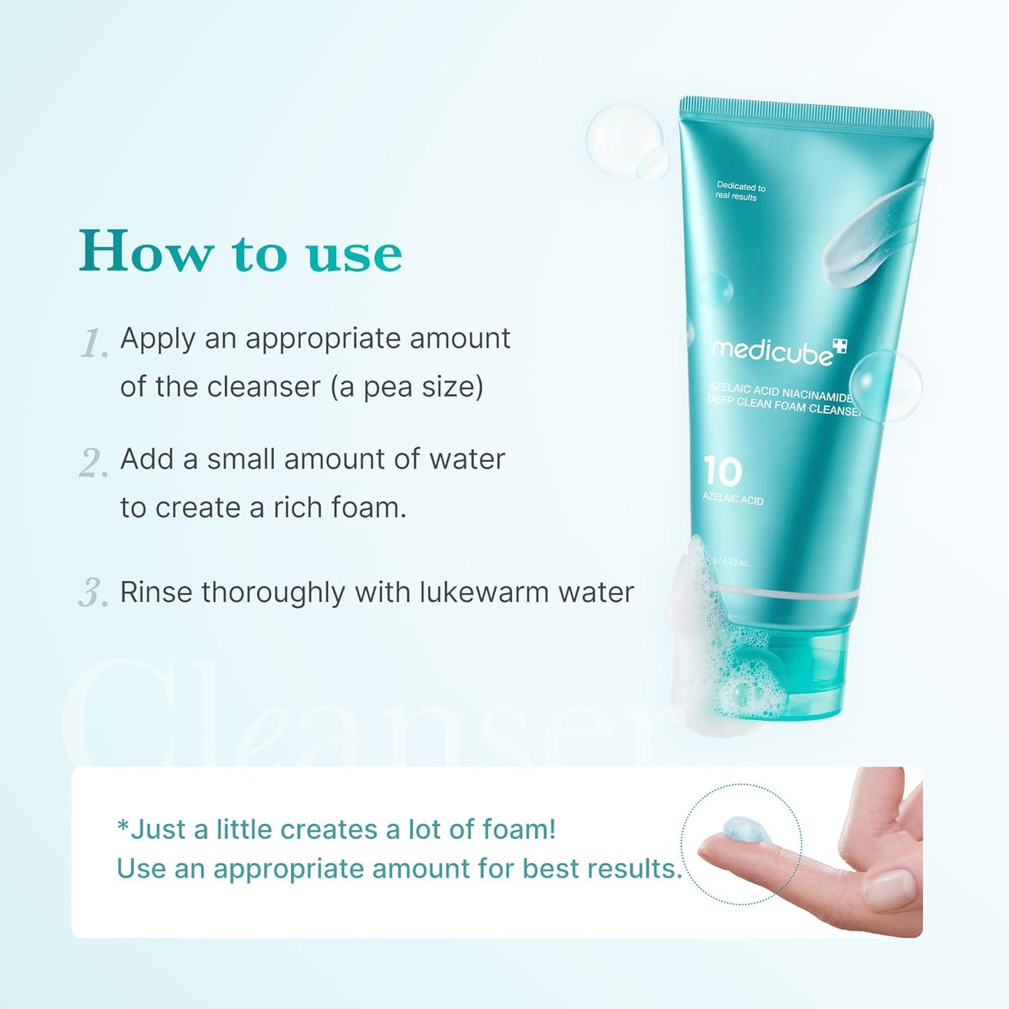 Azelaic Acid Gummy Whip Cleanser | Cleansing Foam for Troubled Skin | Use after Spot Care & Excess Sebum Control | Niacinamide, Glycerin | Soothing, Pore Cleansing Face Wash | Korean Skincare