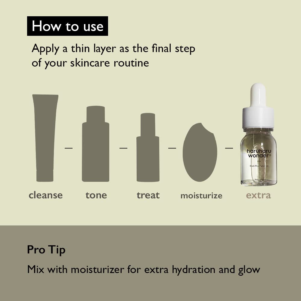 Wonder Black Rice Facial Oil (10Ml) | Vegan, Crurelty Free, Ewg-Green…