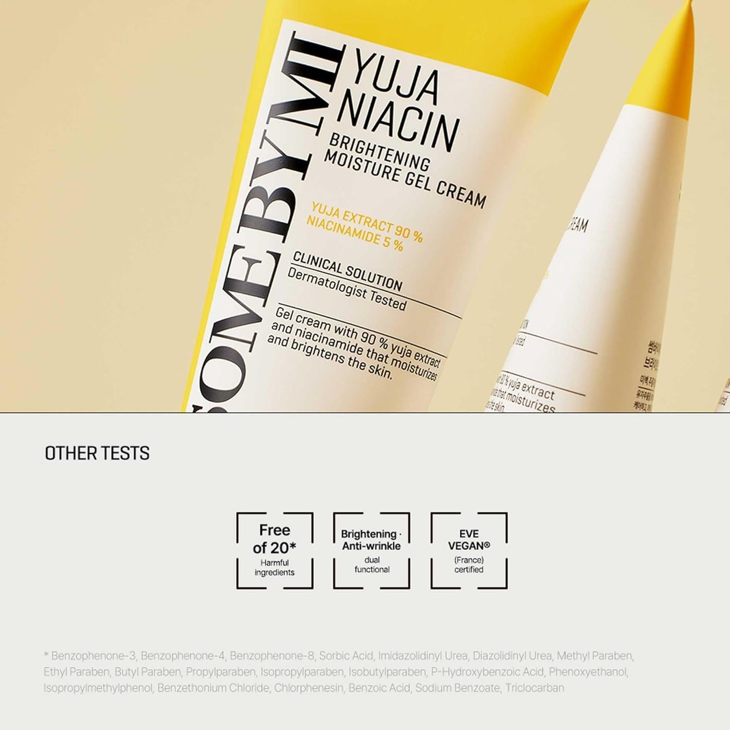 Yuja Niacin Brightening Moisture Gel Cream - 3.38Oz, 100Ml - Made from 10 Vitamin for Dull-Looking Skin - Mild Moisturizer for Skin Calming, Melasma and Blemish Care - Korean Skin Care