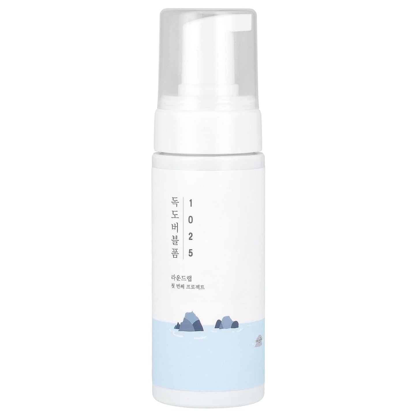 1025 Dokdo Bubble Foam Cleanser, Gentle Face Wash for Sensitive Skin, Low Ph 5.5, Hydrating Korean Skincare, Soothing Panthenol & Deep Sea Water, Hypoallergenic, Fragrance-Free (5.07 Fl Oz)