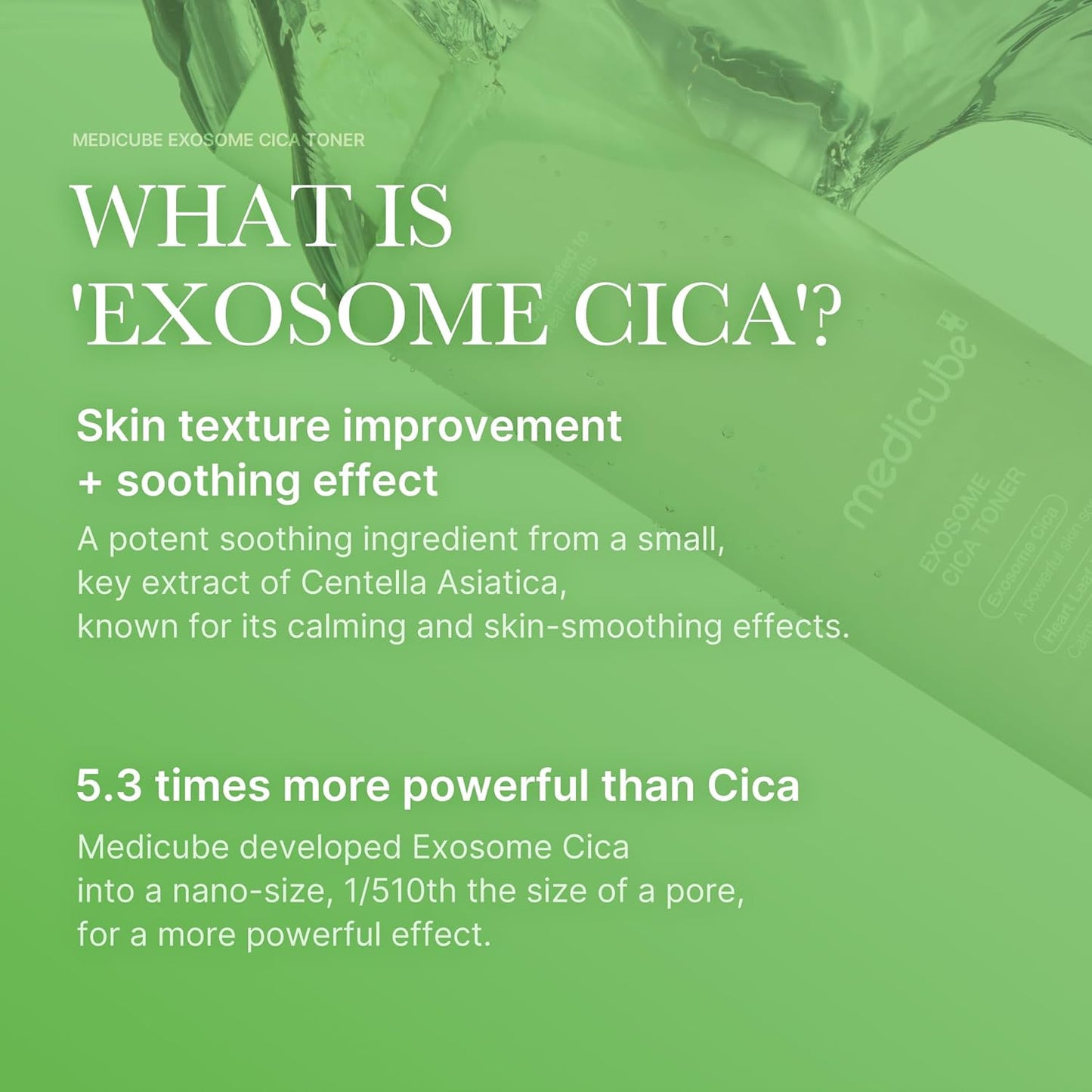 Exosome Cica Toner | Daily Soothing Toner with Exosome Cica, Heartleaf, Tea Tree, 12 Kinds of Cica | Low Irritation, Sebum Care Korean Skin Care, for Stressed Skin (210Ml / 7.10 Fl.Oz.)