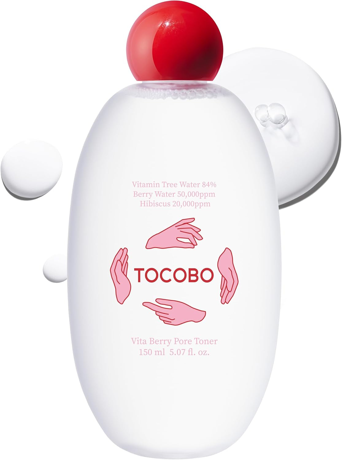 Vita Berry Pore Toner – Korean Vegan Alcohol-Free Face Toner with Hibiscus, Niacinamide & Vita Berry Water for Pore Tightening - Oil Balancing & Gentle Exfoliation, 5.07 Fl.Oz.