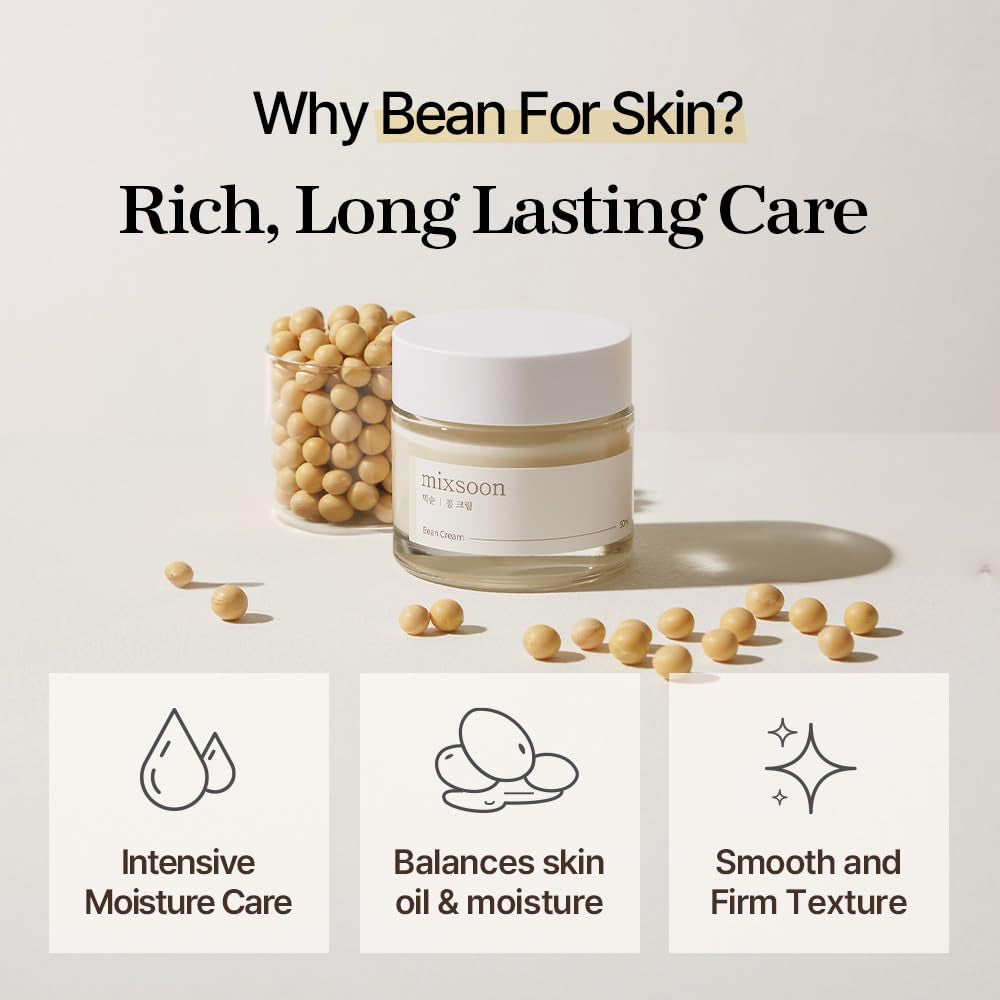Bean Glass Skin Duo Bean Essence 50Ml + Bean Cream 50Ml 3.38 Fl. Oz / 100Ml Glass Skin Care