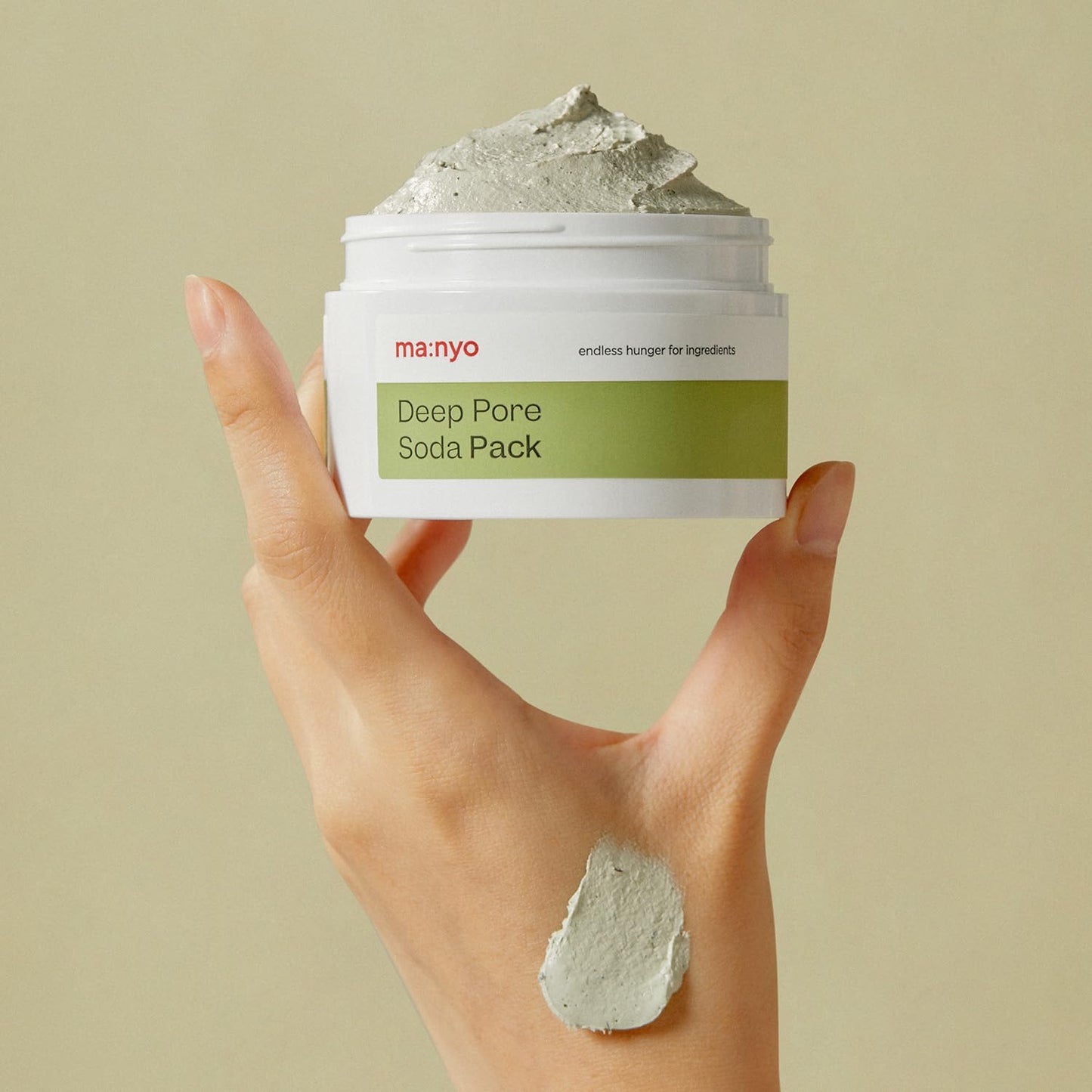 Deep Pore Soda Clay Facial Mask Pack (3.71Oz/110Ml) - Vegan, Refreshing Deep Pore Detox