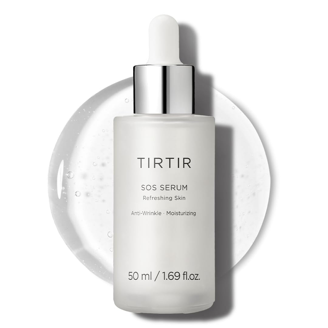 SOS Serum - Radiant Glow Boosting Face Serum - Plumping, anti Aging, Hydrating - Visibly Smooth and Glowy Skin - Fragrance Free for All Skin Types, 1.69 Fl.Oz.