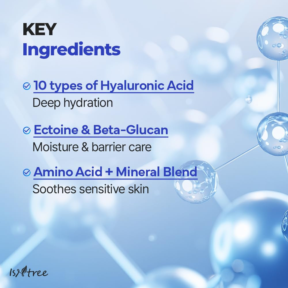 Hyaluronic Acid Daily Sun Gel 50Ml, 1.69 Fl Oz | SPF 30 | Korean Skincare | Moisturizing | No White Cast | Lightweight | Mild Formula | Daily SPF | Korean Sunscreen | Broad Spectrum