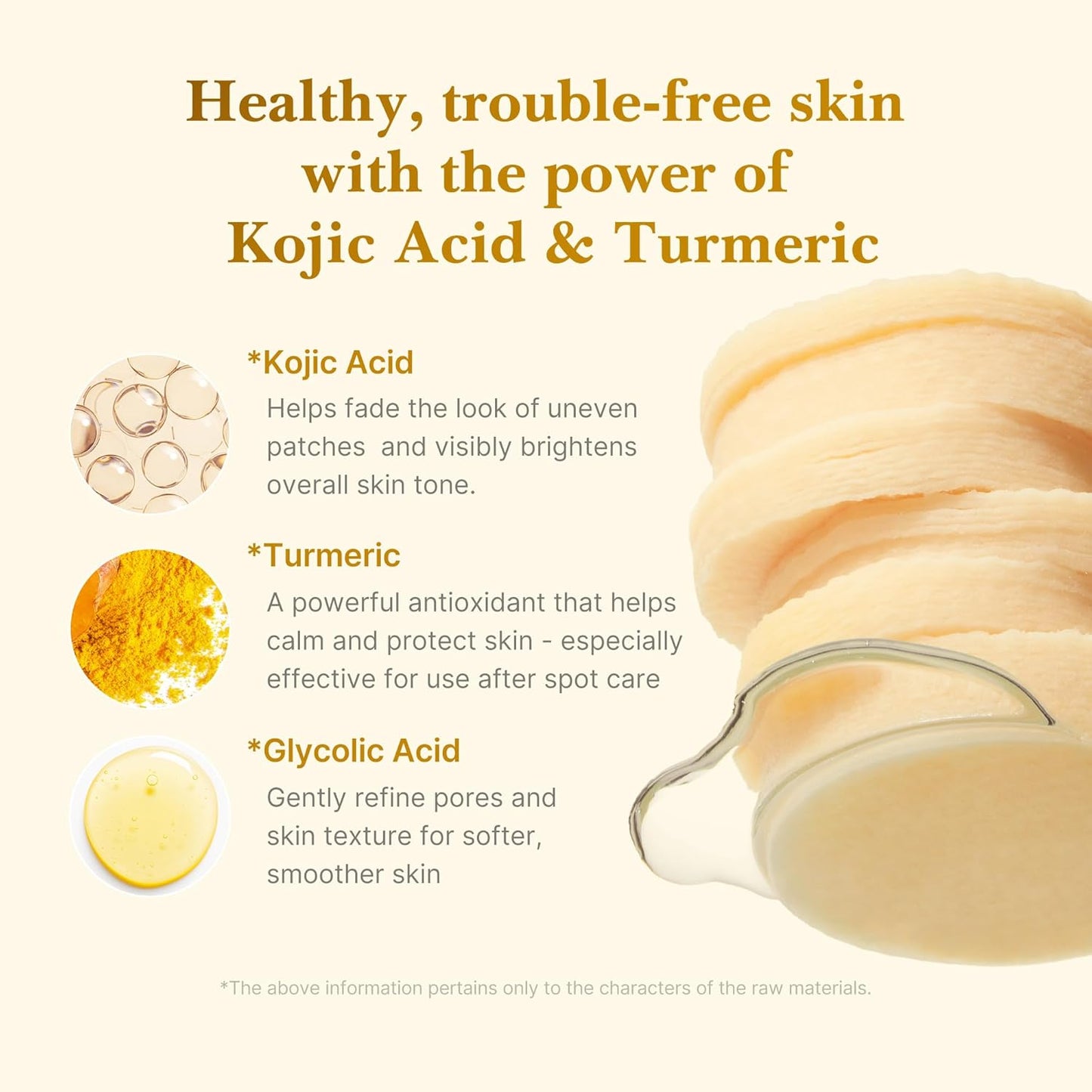 Kojic Acid Turmeric Clarifying Toner Pad for Troubled Skin & Use after Spot Care | Soothing & Calming with Kojic Acid, Turmeric, Niacinamide, and Glycolic Acid | Korean Skin Care, 70 Pads