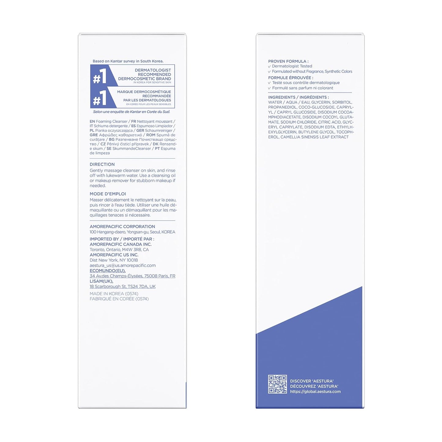 ATOBARRIER365 Gentle Ph-Balanced Foaming Cleanser with Ceramides | Korean Face Wash for Skin Moisture Barrier Repair, Hydrating Formula, Suitable for Dry Skin, 150ML / 5.07 Oz.