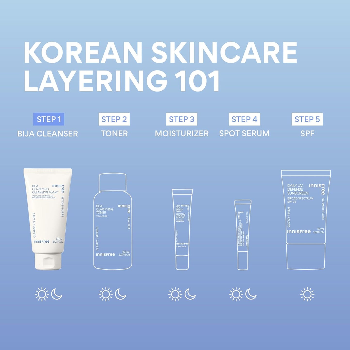 Bija Clarifying Foam Cleanser with Salicylic Acid & Castor Oil, Korean Skincare, Gentle Face Wash, Sulfate-Free Formula