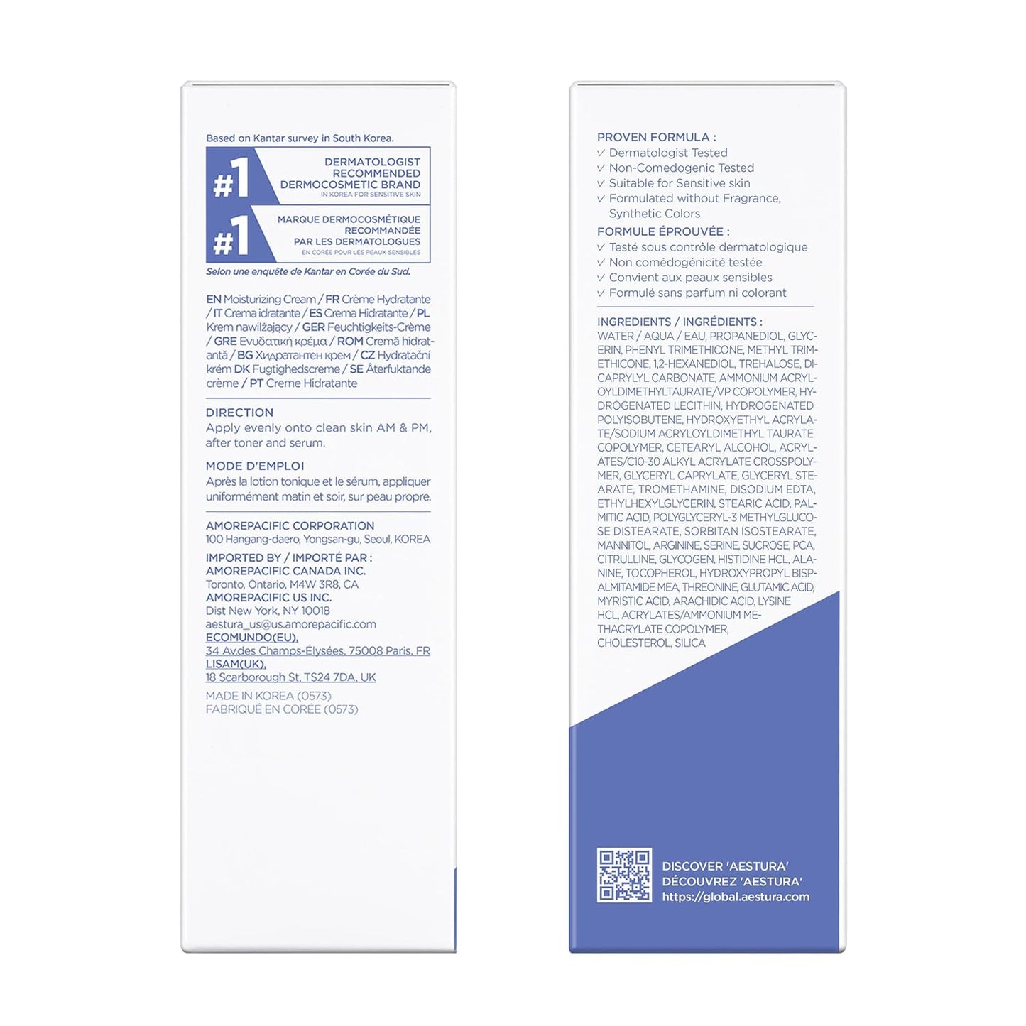 ATOBARRIER365 Hydro Soothing Gel Cream Moisturizer with Ceramides for Moisture Barrier Repair | Lightweight Hydration, Instant Cooling, Suitable for Sensitive Skin, 60ML / 2.03 Fl.Oz.