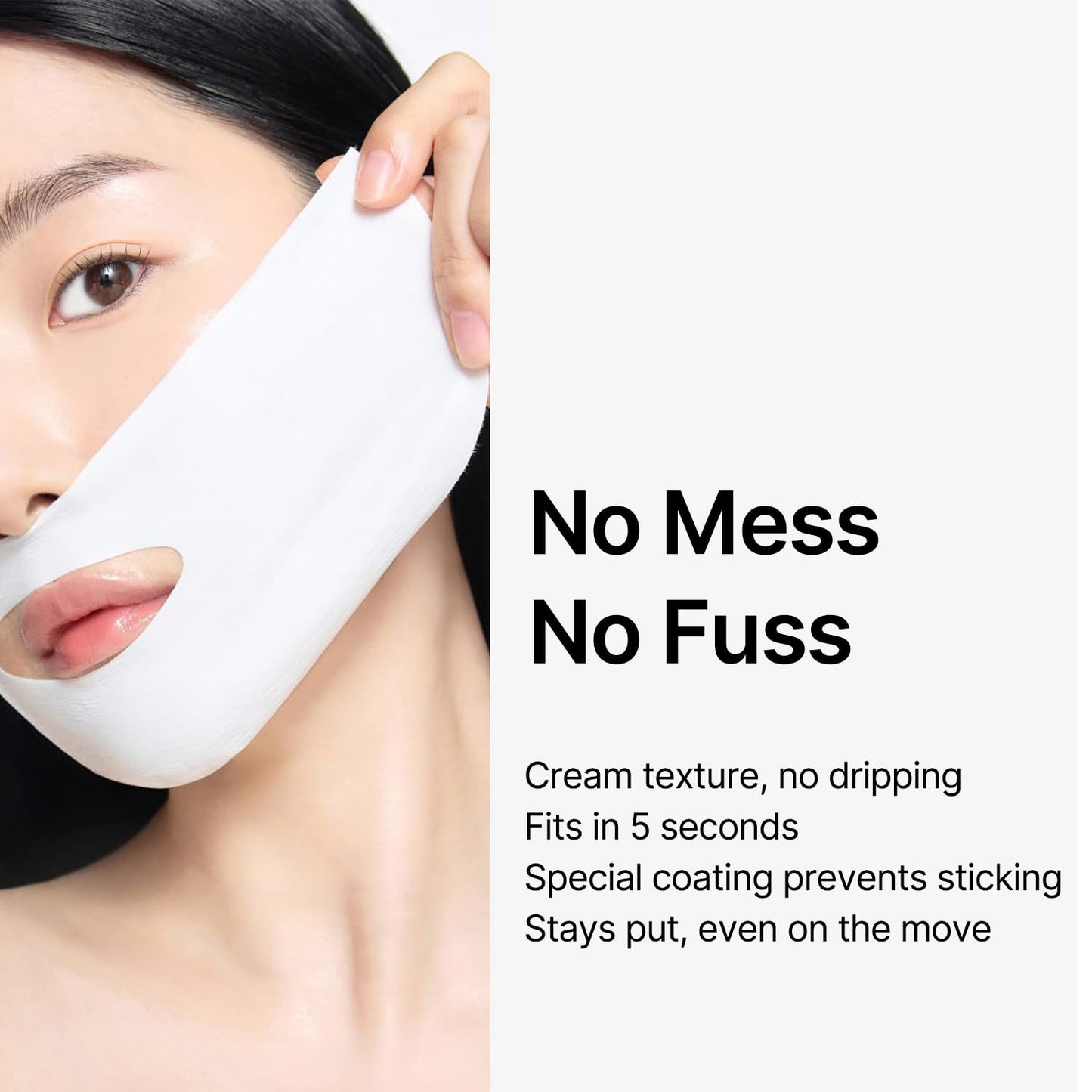 Pore+Dark Spot Brightening Cream Mask 4EA | Non-Sticky Sheet for Enlarged Pores with Niacinamide, Tranexamic Acid, Non-Irritating, Hydrating, Hyperpigmentation, Korean Facial Mask