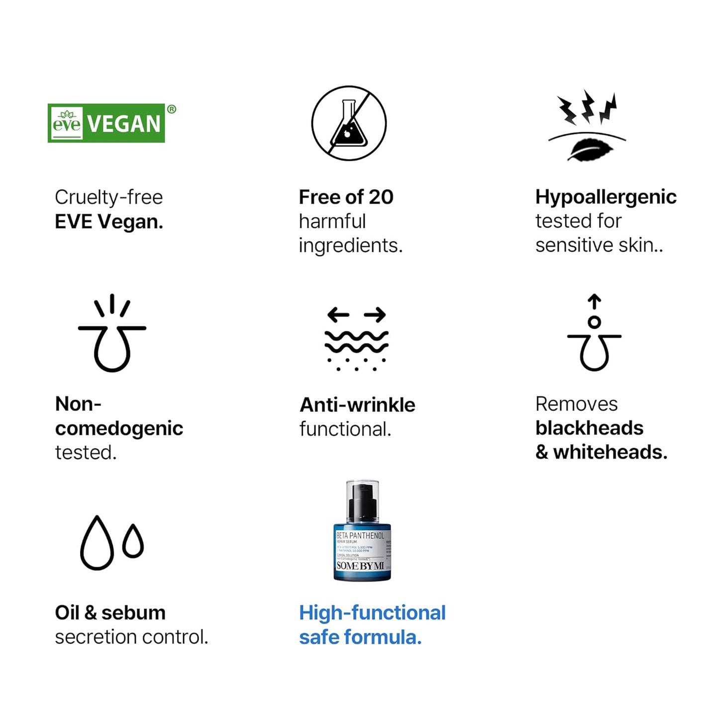 Beta-Panthenol Repair Serum – 1.01Oz, 30Ml – Korean Hydrating Hyaluronic Acid Serum for Face – Daily Barrier Repair & Soothing Formula with Beta-Sitosterol & Panthenol – Korean Skin Care