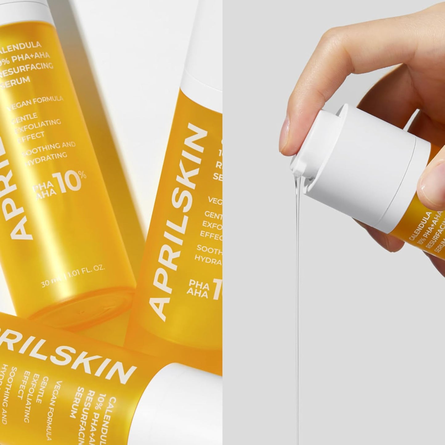 Calendula10% PHA+AHA Resurfacing Serum | Vegan, Cruelty-Free | Dry, Sensitive, Acne-Prone Skin
