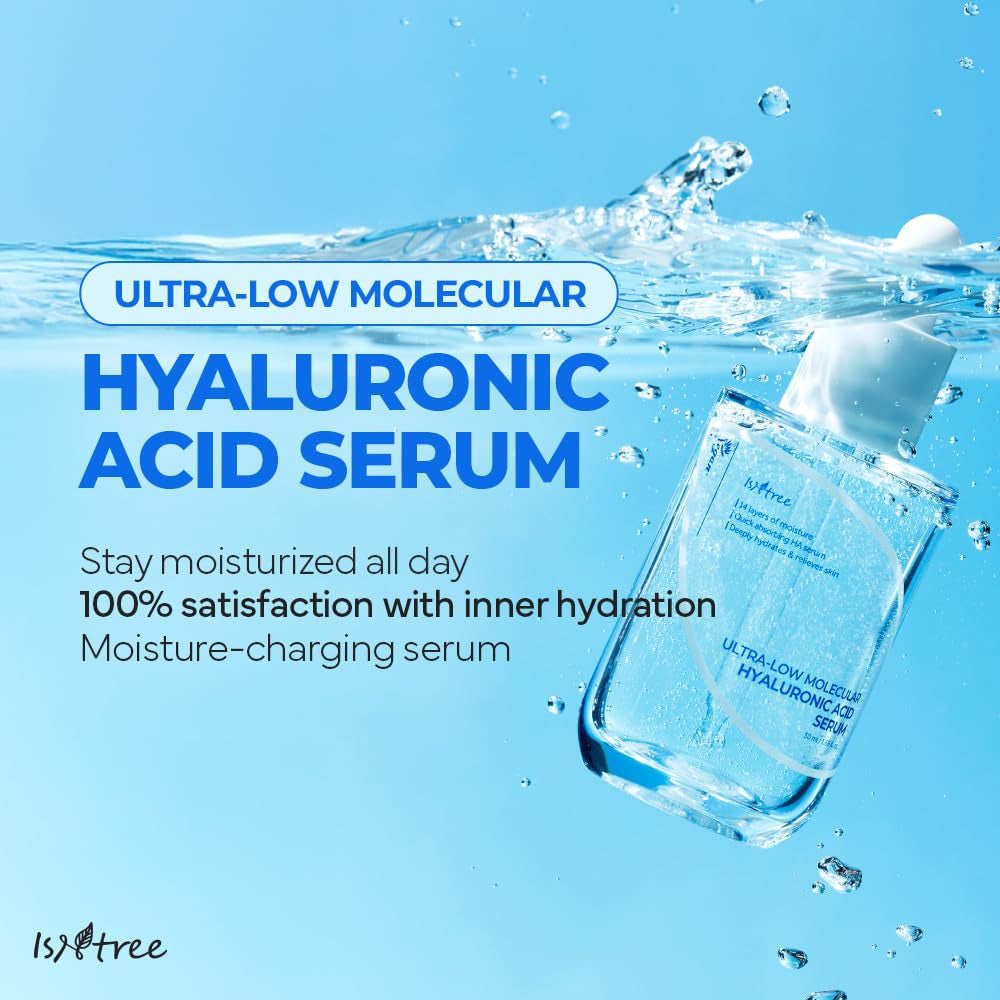 Ultra-Low Molecular Hyaluronic Acid Serum 1.69 Fl.Oz | Vegan Korean Skincare | 14-Complex Hyaluronic Acid | Deep Hydration | Lightweight & Fast-Absorbing
