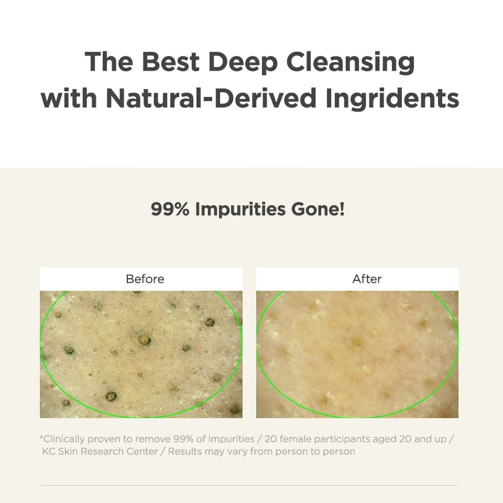 Pure & Deep Cleansing Foam | Gentle Face Wash with Natural Ingredients | Removes Impurities & Excess Sebum | Suitable for All Skin Types | Korean Skincare 6.7 Fl Oz (200Ml)