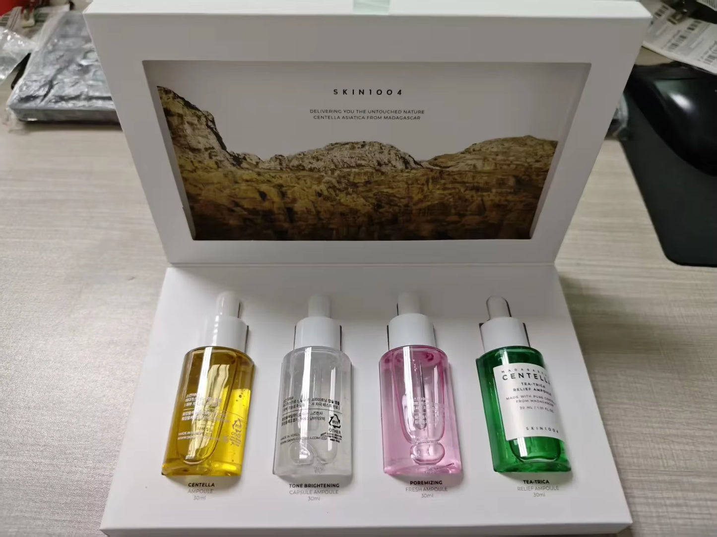 Skin1004 Centella Asiatica Essence Limited Edition Set Box Facial Care Set Soothing Essence Set Box 4Pcs Skin Care Angel