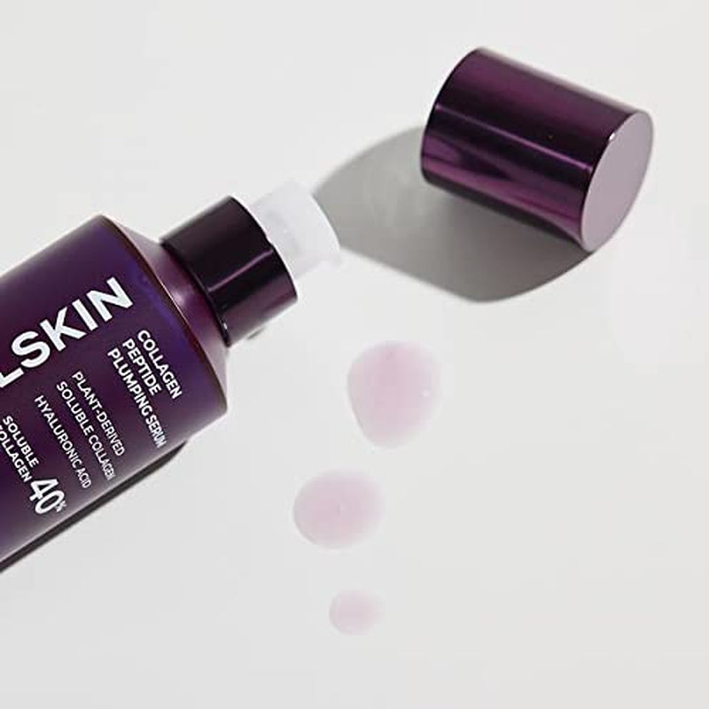 40% Collagen Peptide Plumping Serum | Vegan, Cruelty-Free | Keeps Radiant and Firmer-Looking with Triple Peptide Complex | for Fine Lines, Wrinkles & Sensitized Skin