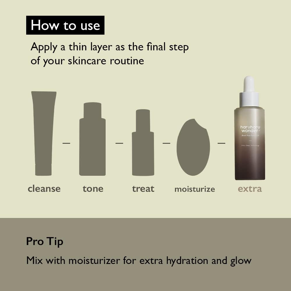 Wonder Black Rice Facial Oil 1.01 Fl Oz (30Ml)