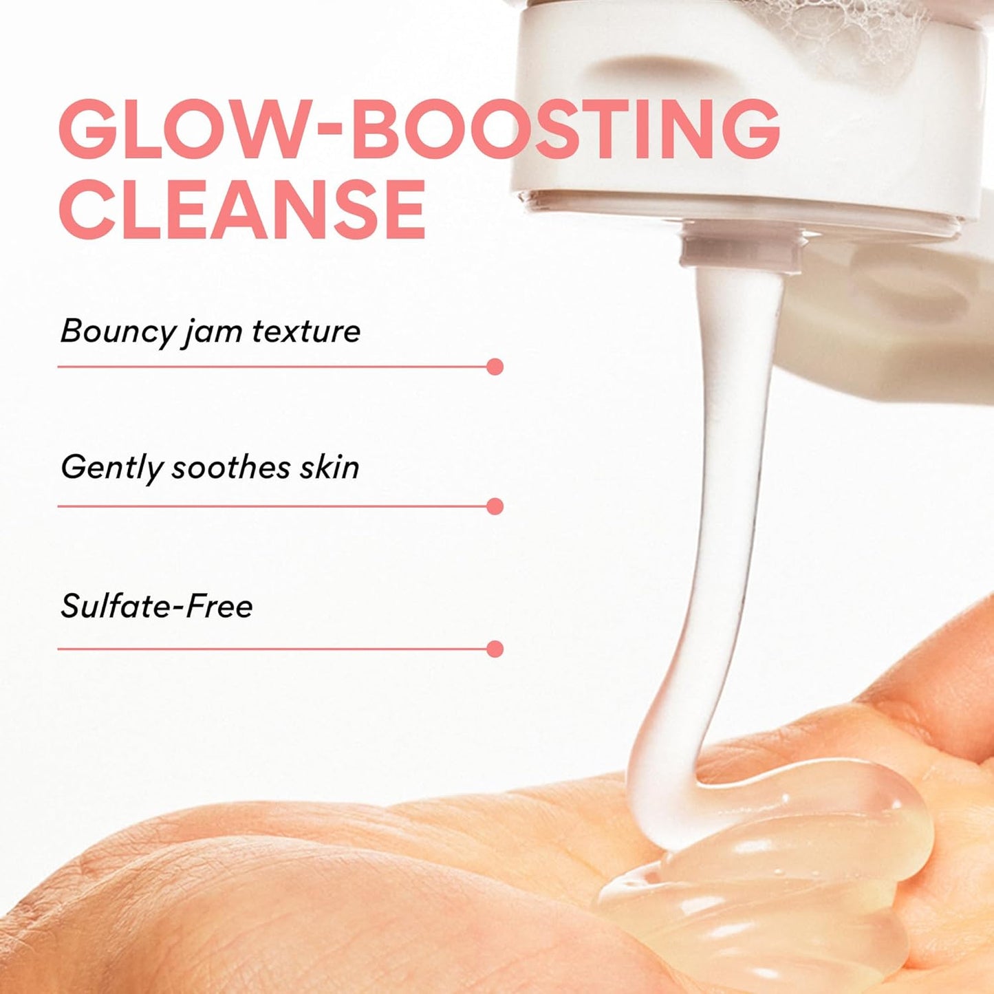 Cherry Blossom Glow Jam Cleanser, Sulfate Free, Korean Face Wash, Cleansing Foam for Glowing Glass Skin (Packaging May Vary)