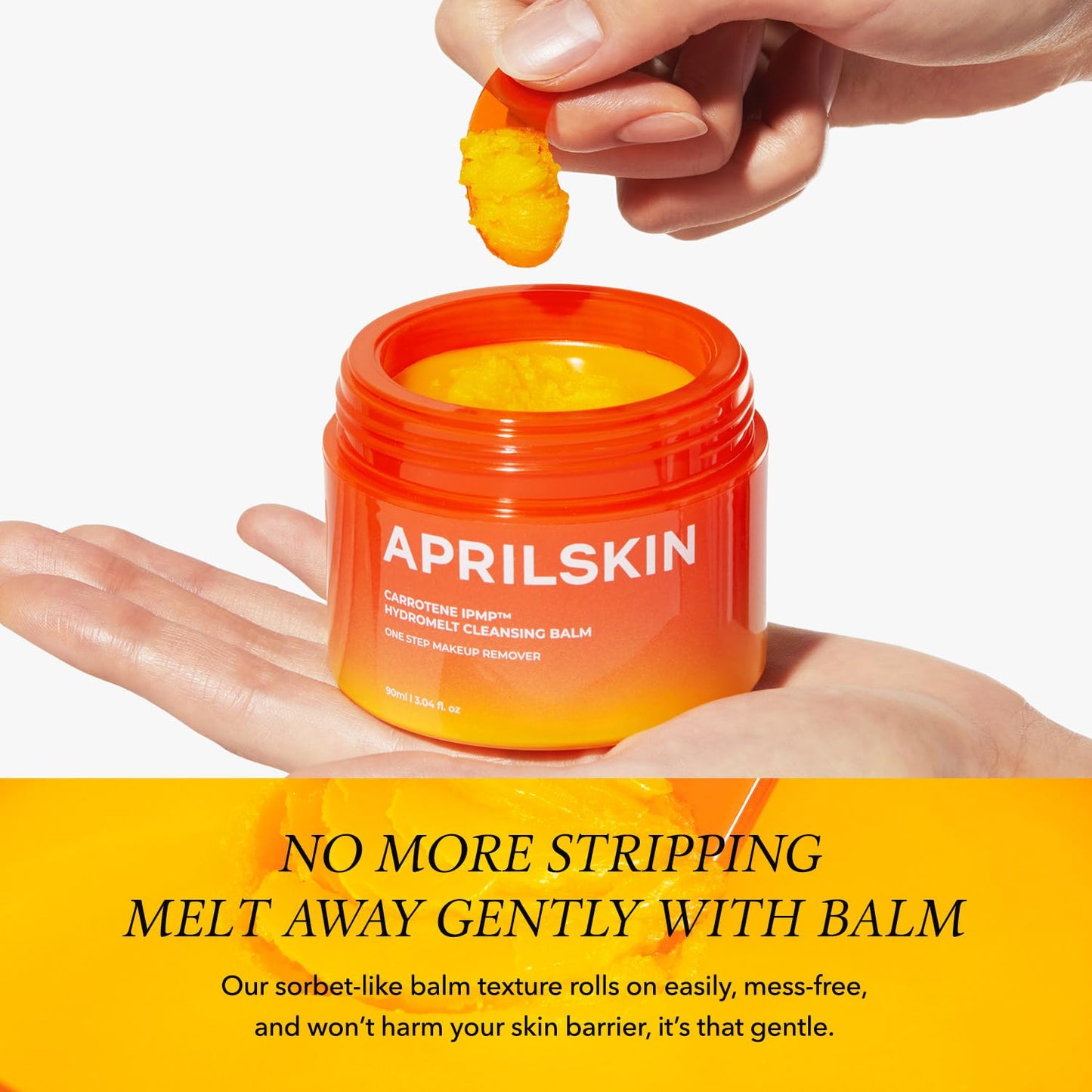 Carrotene IPMP Hydromelt Cleansing Balm, 3.04 Fl.Oz, Noncomedogenic, Grapefruit Peel Oil, O-Cymen-5-Ol Helps Reduce Blackheads & Breakouts, for Sensitive & Oily Skin, Korean Skincare