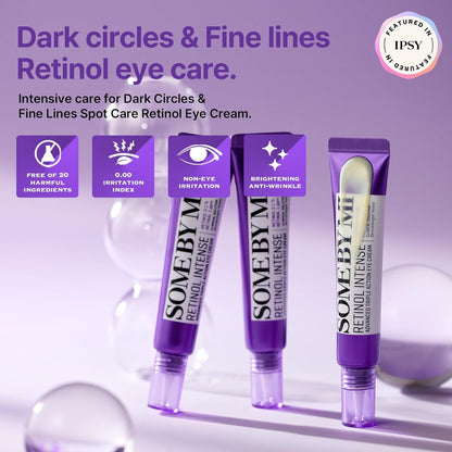 Retinol Intense Advanced Triple Action Eye Cream – 1.01Oz, 30Ml – Korean Retinol under Eye Cream anti Aging for Fine Lines – Brightens Dark Circles & Smooths Skin Texture – Korean Skin Care