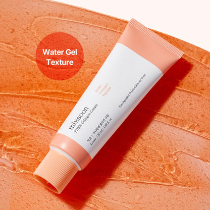 PDRN Collagen Cream 1.69 Fl. Oz / 50Ml Radiance with Plant-Based PDRN, Collagen Peptides Hyaluronic Acid Lightweight Korean Gel Moisturizer Elasticity Korean Glass Skin Care