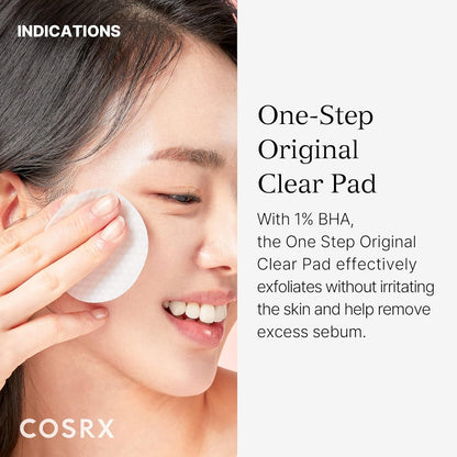 BHA Toner Pads, 70 Sheets, Exfoliating Pads for Dead Skin & Blackheads, Minimize Pores, Prevent Breakouts, Improve Skin Texture, Korean Skin Care