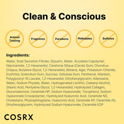 Advanced Snail Mucin Glass Glow Hydrogel Face Masks Skincare 3 EA, Collagen Face Mask, Travel Essentials, Overnight Face Mask, Korean Skin Care