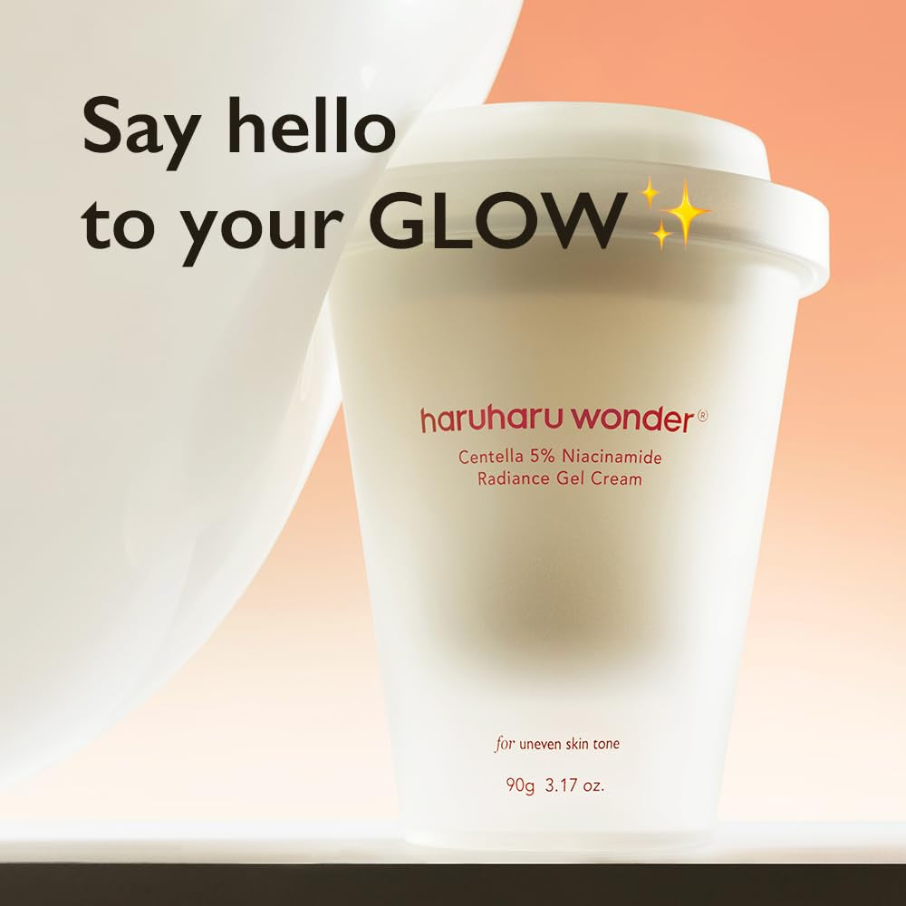 Wonder Centella 5% Niacinamide Radiance Gel Cream, Hydrating & Soothing, Ultra-Lightweight, Improves Skin Tone, Pore Minimizer, Oil Control, for All Skin Types, 3.17 Fl. Oz