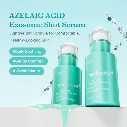 Azelaic Acid Exosome Shot Serum 7500 – Deep Hydration for Smooth, Even Skin Texture | Use for after Spot Care, with Azelaic Acid, Niacinamide | Korean Skincare, 30Ml / 1.01 Fl.Oz