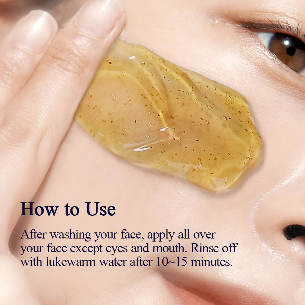 PKY Calming Relief Gel Wash off Pack 100G, Soothing & Refreshing Gel Mask for Sensitive Skin