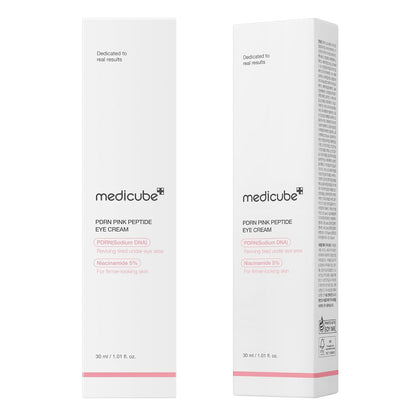 Salmon DNA PDRN Pink Peptide Eye Serum with Niacinamide and 99% Purity Retinol for Fine Lines, Uneven Skin Tone, Korean Skin Care 1.01Fl.Oz