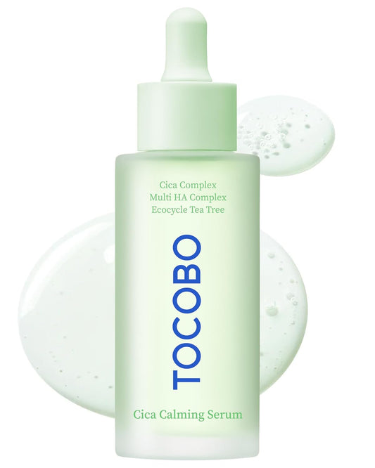 Cica Calming Serum – Korean Vegan Soothing Face Serum with Cica, Tea Tree & Hyaluronic Acid – Lightweight Hydrating Formula for Sensitive Skin, 24-Hour Moisture, Non-Greasy, 1.01 Fl.Oz.