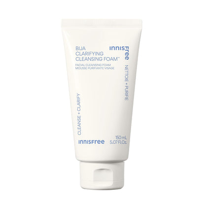 Bija Clarifying Foam Cleanser with Salicylic Acid & Castor Oil, Korean Skincare, Gentle Face Wash, Sulfate-Free Formula