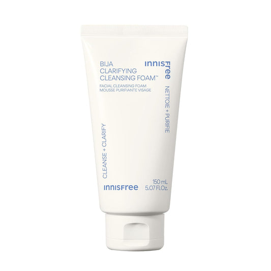 Bija Clarifying Foam Cleanser with Salicylic Acid & Castor Oil, Korean Skincare, Gentle Face Wash, Sulfate-Free Formula