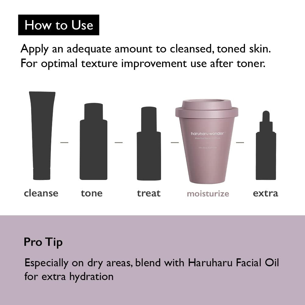 Wonder Black Rice Hyaluronic Cream 3.2 Fl. Oz / 90Ml | Fermented Facial Moisturizer, Facial Cream | Vegan, Cruelty Free, Ewg-Green