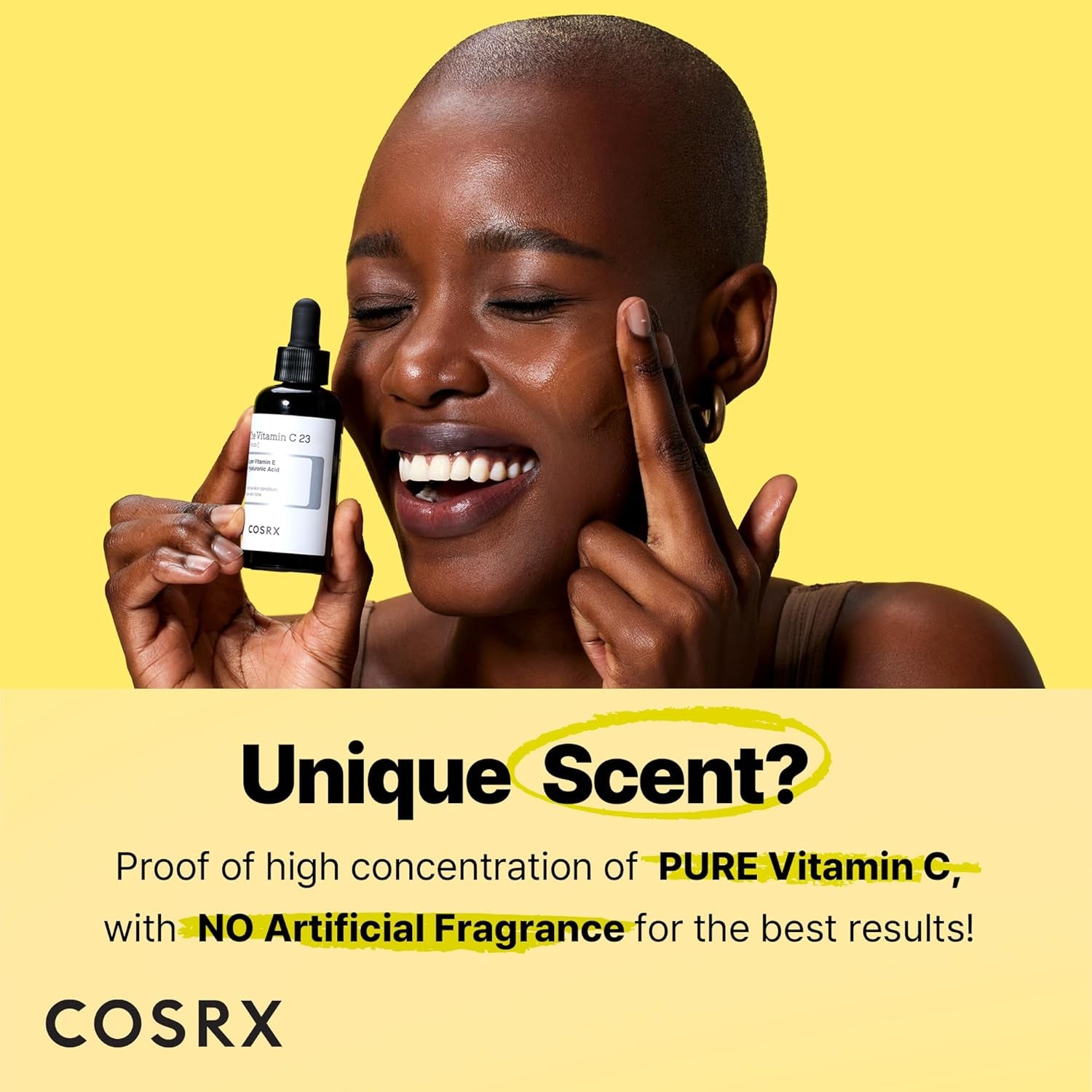 Pure Vitamin C 23% Serum with Vitamin E & Hyaluronic Acid, Brightening & Hydrating Facial Serum for Fine Lines, Uneven Skin Tone & Dull Skin, 0.7Oz/20G, Korean Skin Care