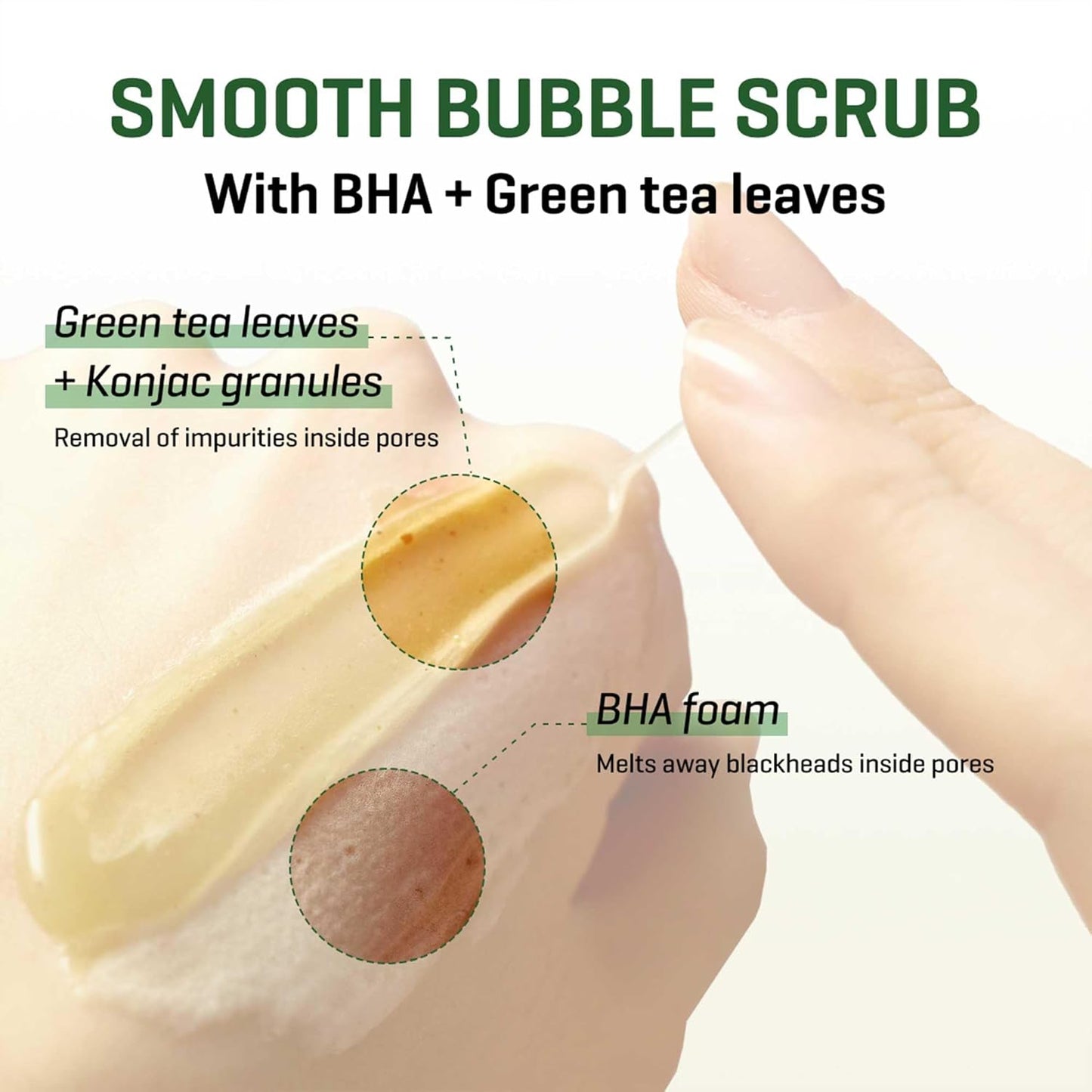 Bye Bye Blackhead 30 Days Miracle Green Tea Tox Bubble Cleanser – 4.23Oz, 120G – Korean Face Wash & Bubble Face Mask – Daily Blackhead-Removing Pore Minimizer for Face – Korean Skin Care