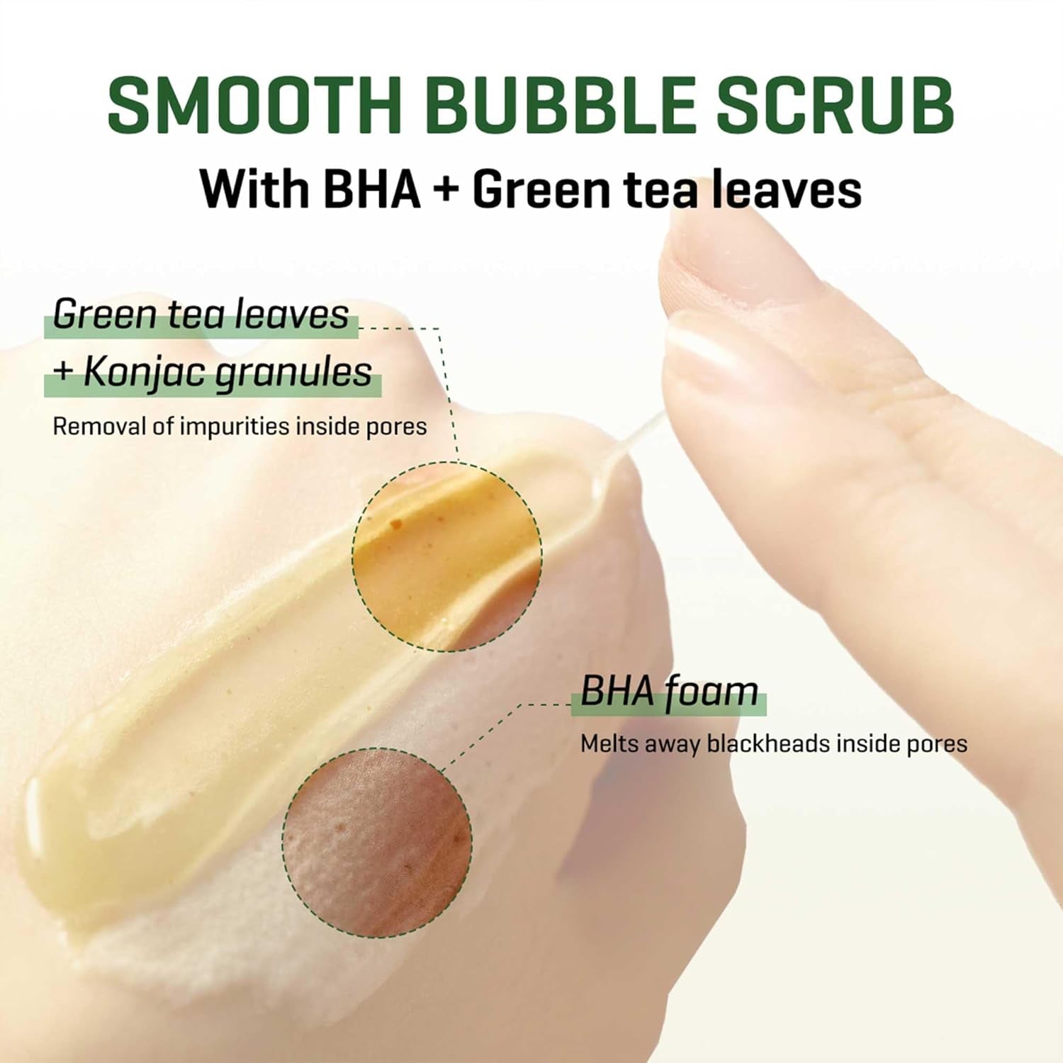 Bye Bye Blackhead 30 Days Miracle Green Tea Tox Bubble Cleanser – 4.23Oz, 120G – Korean Face Wash & Bubble Face Mask – Daily Blackhead-Removing Pore Minimizer for Face – Korean Skin Care