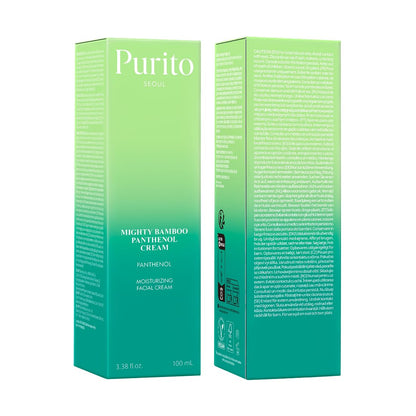 Post-Acne Moisturizer, Recovery & Glow Boost, Silicone-Free, Non-Comedogenic, Vegan, Korean Skincare, Mighty Bamboo Panthenol Cream, 3.38 Fl Oz / 100Ml