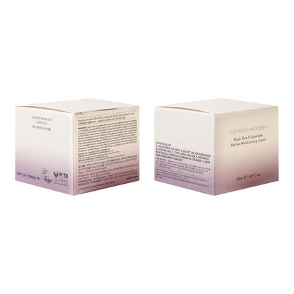 Wonder Black Rice 5 Ceramide Barrier Moisturizing Cream, Daily Skin Barrier Care, Long-Lasting Hydration, Soothing & Nourishing, Ceramide Capsules, Korean Skincare, 1.69 Fl.Oz
