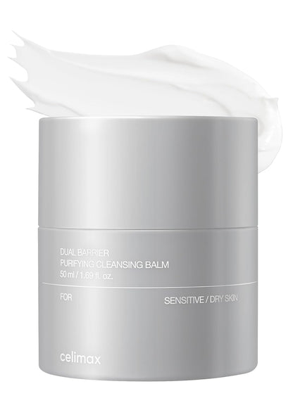 Dual Barrier Purifying Cleansing Balm | with Ceramides, Waterproof Makeup Remover, Pore Cleansing, Daily Use Cleanser, Grind Container, 50Ml